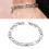 Silver Lovers Alloy Bracelet Elegant Twisted Chain Couples Bangle 4