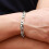 Silver Lovers Alloy Bracelet Elegant Twisted Chain Couples Bangle 5