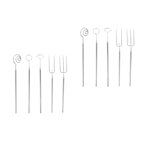 10Pcs Premium Stainless Steel Chocolate Dipping Tools for Candy Baking
