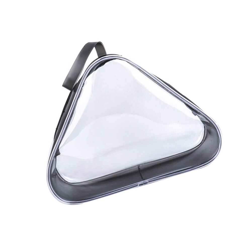 Villcase Black Waterproof Cosmetic Travel Storage Bag Transparent Pvc