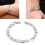 Silver Lovers Alloy Bracelet Elegant Twisted Chain Couples Bangle 6