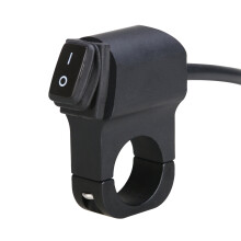 Black Motorbike Headlight Switch for 7/8 Inch Handlebar