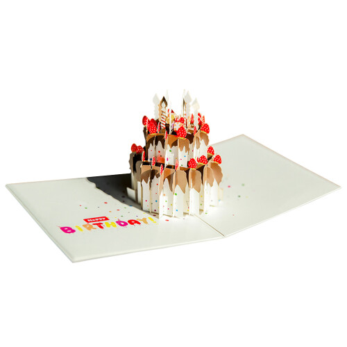 Carte Pop- Anniversaire Colorée Pour Vos