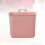 1Pc Pink Hanging Storage Basket Wall Mounted Storage Box for Home Use 2