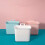 1Pc Pink Hanging Storage Basket Wall Mounted Storage Box for Home Use 3