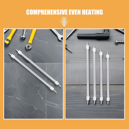 8Pcs Ceramic Heater Tubes for Home Rapid Heat Replacement 2