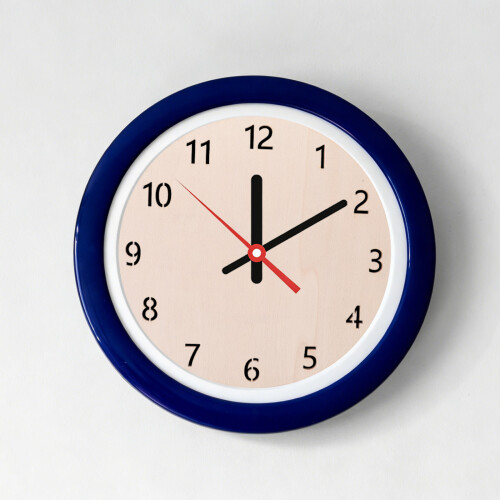 4Pcs Beige Wood Clock Dial Faces DIY Blank Round Wall Clock Craft Kits 2