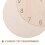 4Pcs Beige Wood Clock Dial Faces DIY Blank Round Wall Clock Craft Kits 5