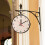 4Pcs Beige Wood Clock Dial Faces DIY Blank Round Wall Clock Craft Kits 8