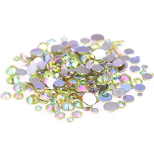 6mm Yellow AB Acrylic Flatback Rhinestones 10000pcs Bulk for Nail Art and Crafts