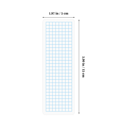 70Stk Blaue Washi Sample Boards Mit Raster, Dicken Ecken, PP 1