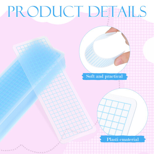 70Stk Blaue Washi Sample Boards Mit Raster, Dicken Ecken, PP 2
