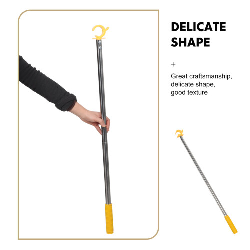 Portable Adjustable Window Opener Pole for Home Use Yellow 2