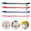 4Pcs Rhinestone Cat Collars Adjustable Bell Decorative Pet Accessories 4