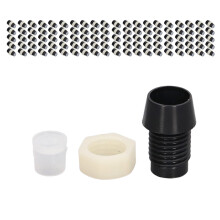 100 Sets LED Holder for 5mm LEDs, Panel Mount Clip, Black