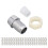 100 Sets Chrome Plastic LED Holder 5mm Panel Mount Clips 15