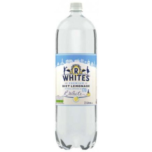 R Whites Diet Lemonade 2Ltr (Pack of 8)