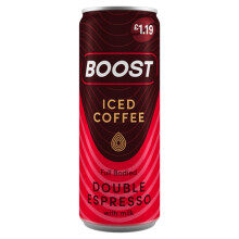 Boost Double Espresso Coffee 250ml (Pack of 12)