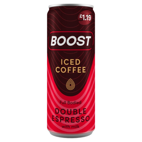 Boost Boost Double Espresso Coffee 250ml (Pack of 12)