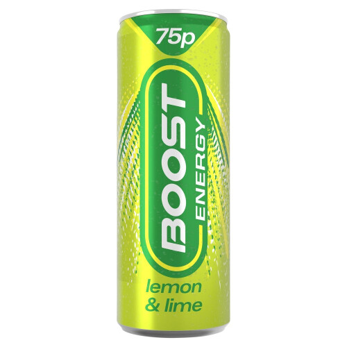 Boost Boost Energy Lemon & Lime 250ml (Pack of 24)