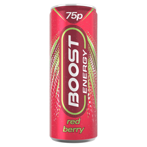 Boost Boost Energy Red Berry 250ml (Pack of 24)