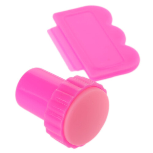 Nail Art Stamping Kit with Plates and Compact Stamper Scraper for Precise Pattern Transfer