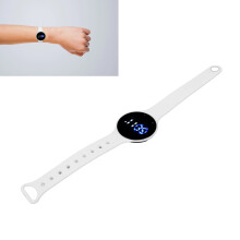 Kinder-Wasserdigitalkanal wraz mit Silikonarmband, Weiß, Modell 8009