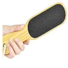 Double Sided Foot Rasp Pedicure Foot File for Callus Removal with Wooden Grip Wet and Dry Use