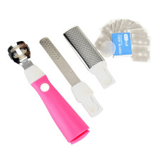 Foot Callus Remover 5 in 1 Pedicure Foot File with Replaceable Blades and Pads for Smooth Heels