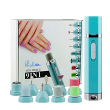 9 in 1 Electric Nail Drill Kit with 9 Heads, Cordless Manicure Pedicure Set and Callus Remover