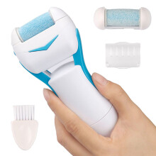 Electric Callus Remover Rechargeable Foot File with 360 Mineral Roller and Ergonomic Safety Lock