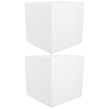 2Pcs Versatile Craft Foam Cubes White for Sculpting and Decoration