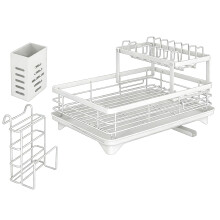 Carton Steel Dish Rack With Protective Coating And-All white