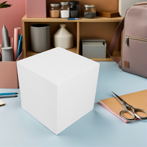 2Pcs Versatile Craft Foam Cubes White for Sculpting and Decoration 2