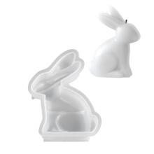 Moules en Silicone en forme de lièvre de pâques, pour-5708