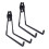 Multipurpose Garage Wall Hooks 2 Pack Sturdy Metal Storage Hangers 16.5cm Size 14