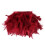 Turkey Plume For Creative Sewing And Unique Craft-Red 5m 1