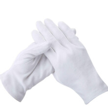 12 Pairs White Cotton Gloves Medium Size for Jewelry Handling and Hands Moisturizing