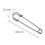 Verdickte Sicherheitsnadel 45 mm, 50er-Pack Silver 1