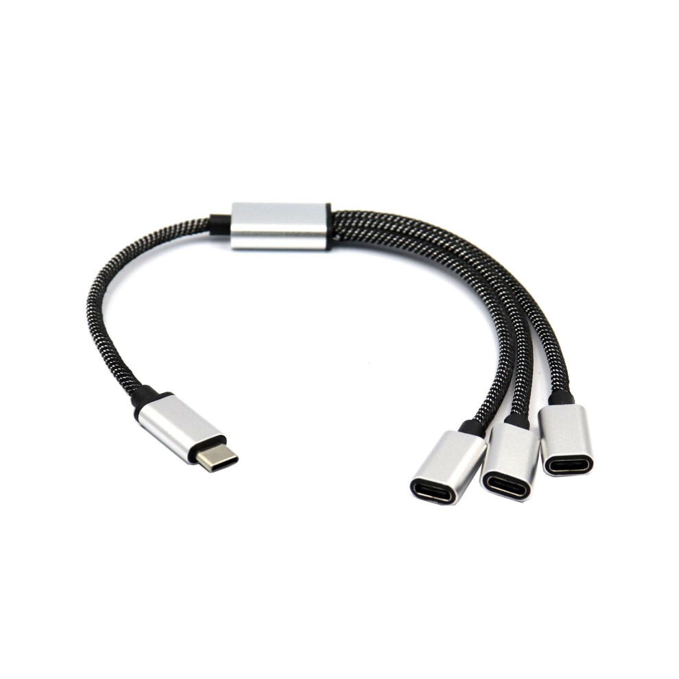 Usb C Splitter Adapter Male To Triple Female Cable For Multidevice Charging And Speed Data Transfer 9455672011532