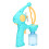 Automatic Bubble Gun Toy with Fan Function, Blue, Batteries Needed 1