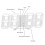 Minimalist 3D LED Wall Clock with Temperature, White Frame, 23x9.3cm 4