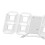 Minimalist 3D LED Wall Clock with Temperature, White Frame, 23x9.3cm 5