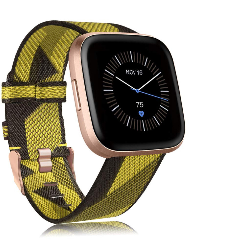 Breathable Woven Strap Adjustable Sport Replacement Wristband For Fitbit Versa 2 Lite 9092120512083