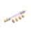 Double Ended Nail Art Gradient Sponge Brush with Purple Handle and 4 Replaceable Heads 2