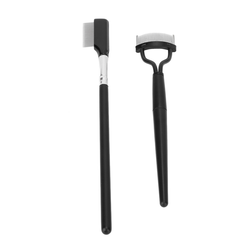 Lash Comb Set 2pcs Stainless Steel Folding Eyelash Separator & Grooming Tools