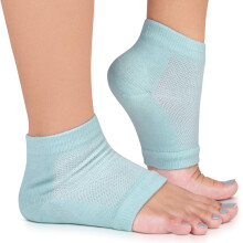 Moisturizing Gel Heel Socks 3 Pairs with Bonus Callus File for Dry Cracked Heels and Foot Care