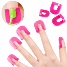 Nail Polish Protector Set 26 Pieces Reusable Nail Art Shields for Manicure Clean Edge Guard