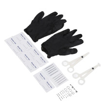 42-teiliger Body-Piercing-Set aus Edelstahl mit verschiedenen Formen und Klammern