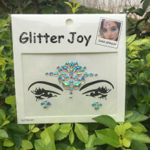 AB Color Face Gems Festival Jewels Stick On Rainbow Tear Crystals for Rave and Party Looks